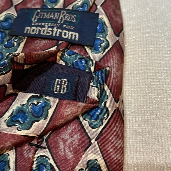 VINTAGE NORDSTROM BY GITTMAN BROS SILK HANDMADE TIE - Picture 6 of 7